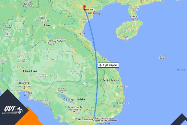 Khoảng cách giữa Hà Nội Sài Gòn bao nhiêu km?
