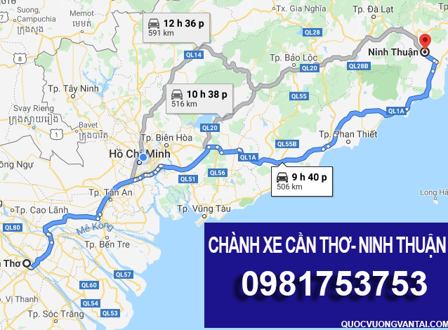 Chuyển hàng Cần Thơ về Ninh Thuận giá rẻ nhất