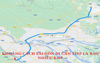 Sài Gòn đi Cần Thơ bao nhiêu km ?