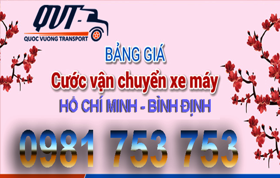 Vận chuyển xe máy đi Bình Định