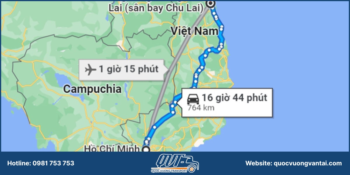 Lựa chọn tuyến đường phù hợp với loại hàng và thời gian giao nhận